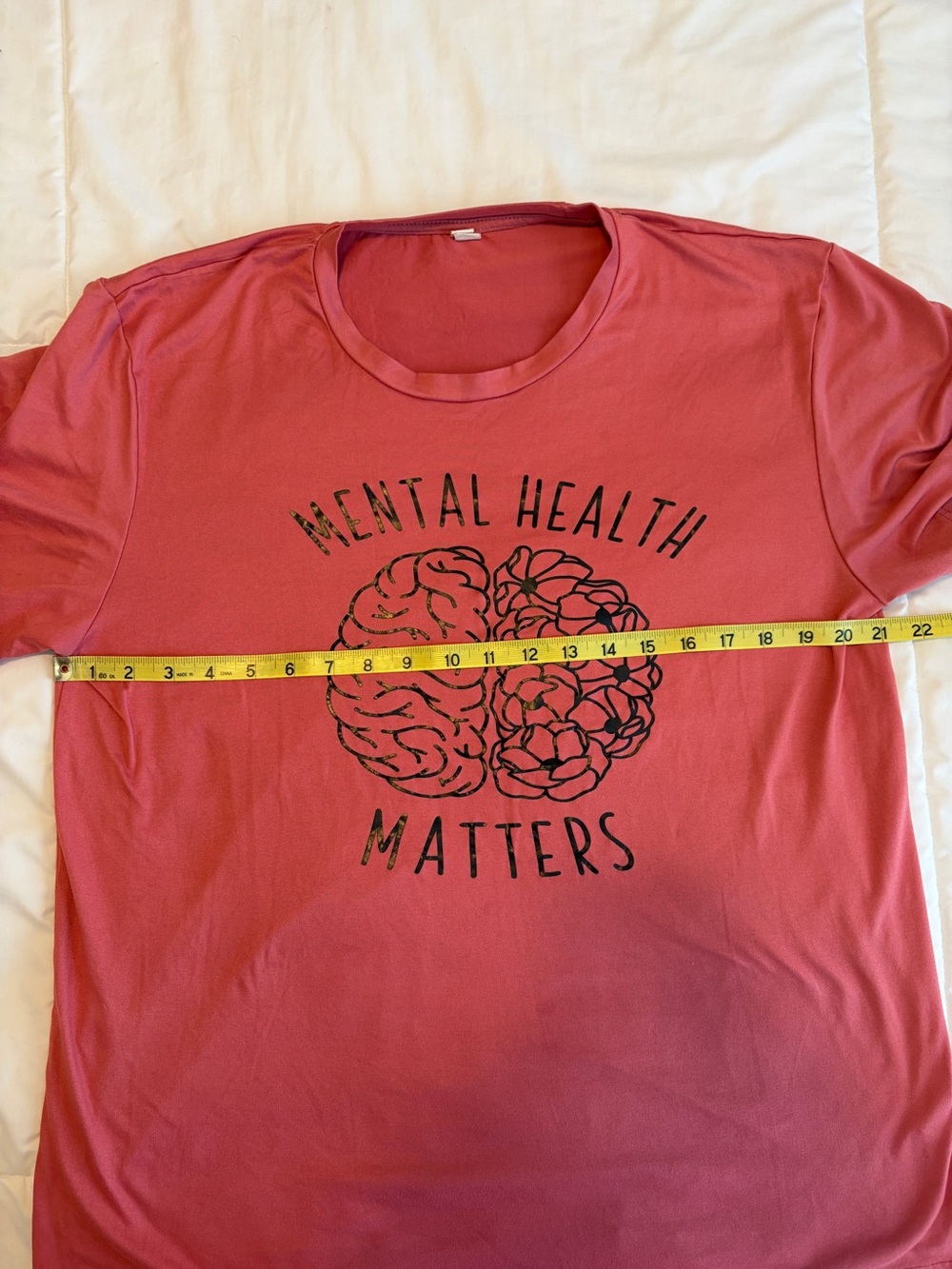 Mental Health Matters Graphic Tee XL Inspirational Awareness Stretch F1 - Picture 6 of 9